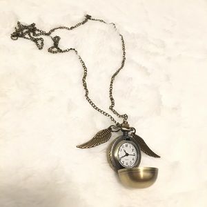Harry Potter Golden Snitch Necklace
